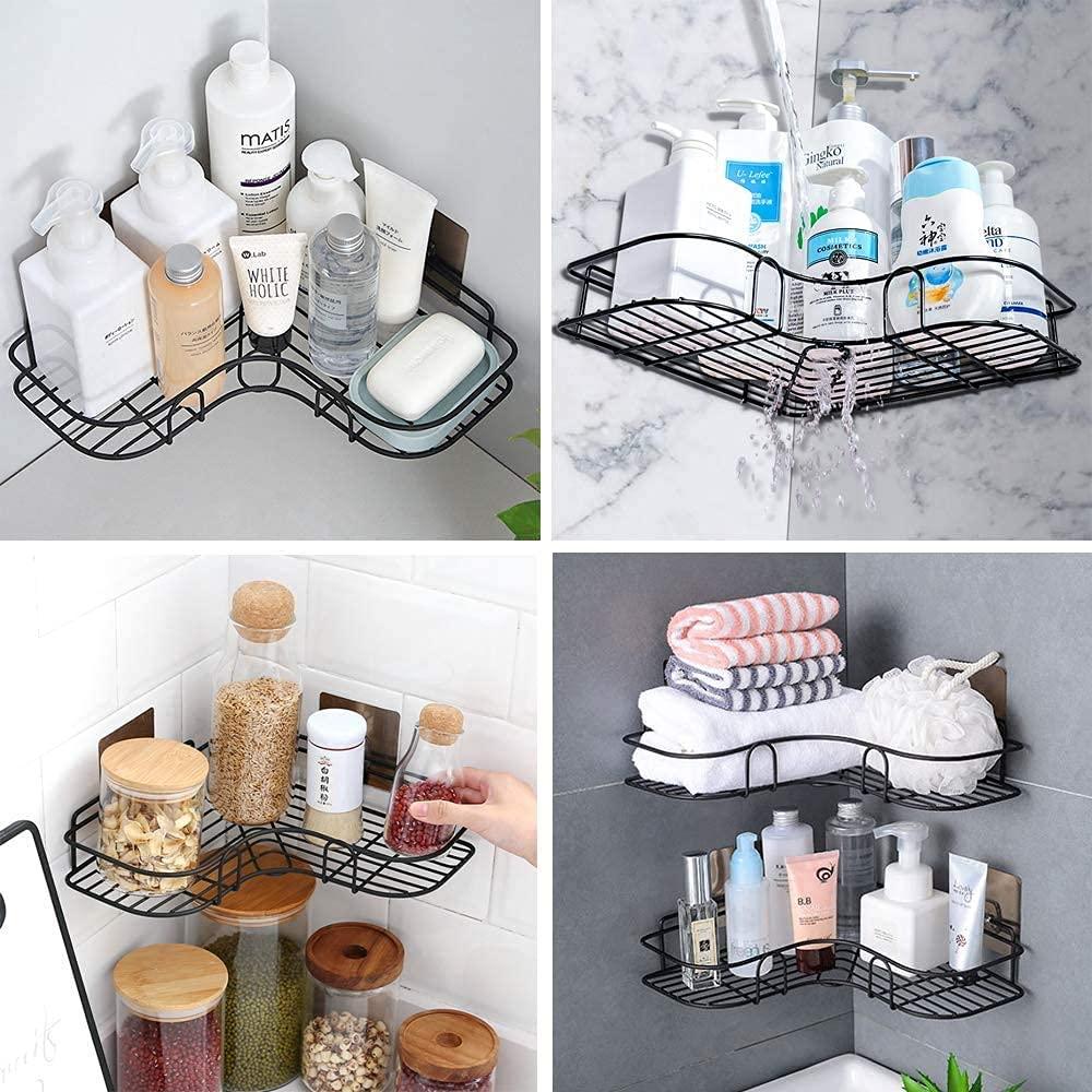 Metal Bathroom Corner Rack – Sleek, Rust-Free, Space-Saving Organizer