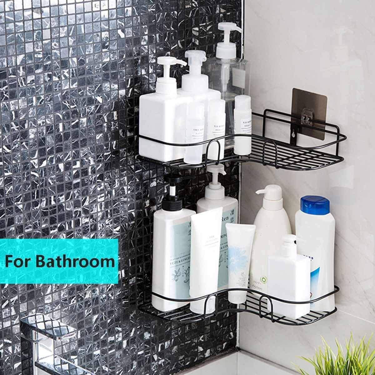 Metal Bathroom Corner Rack – Sleek, Rust-Free, Space-Saving Organizer