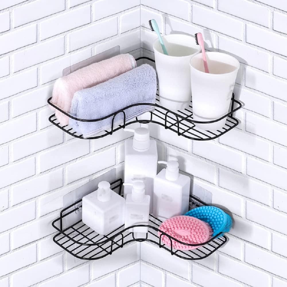Metal Bathroom Corner Rack – Sleek, Rust-Free, Space-Saving Organizer